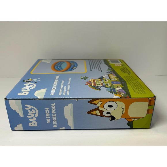 Bluey 40 Inch Kiddie Pool Inflatable 3 Ring Childrens Backyard Summer Fun New - Picture 6 of 7